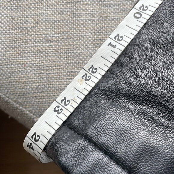 Miss Selfridge Black Faux Leather Biker Jacket size 0 - Picture 9 of 12